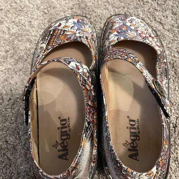 Alegria Multicolor Mary Jane Shoes - Paloma Autumn Swirl 8.5 (39) - Picture 10 of 16
